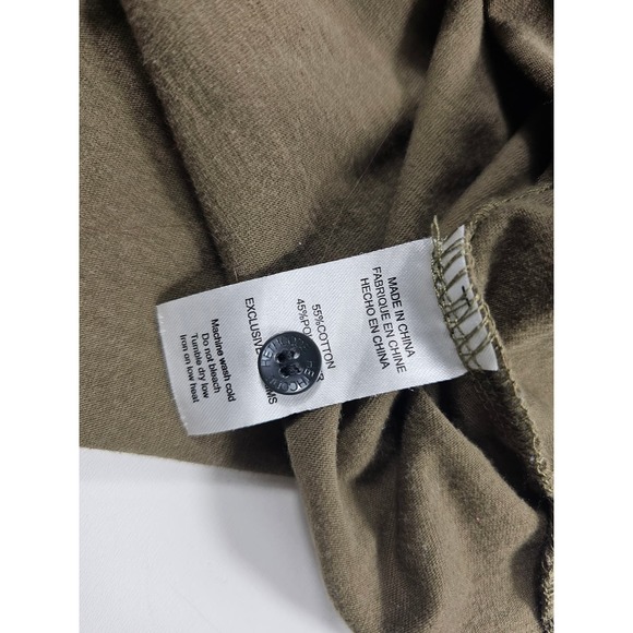 Hethcode size large L henley popover comfort career green - - Picture 3 of 6